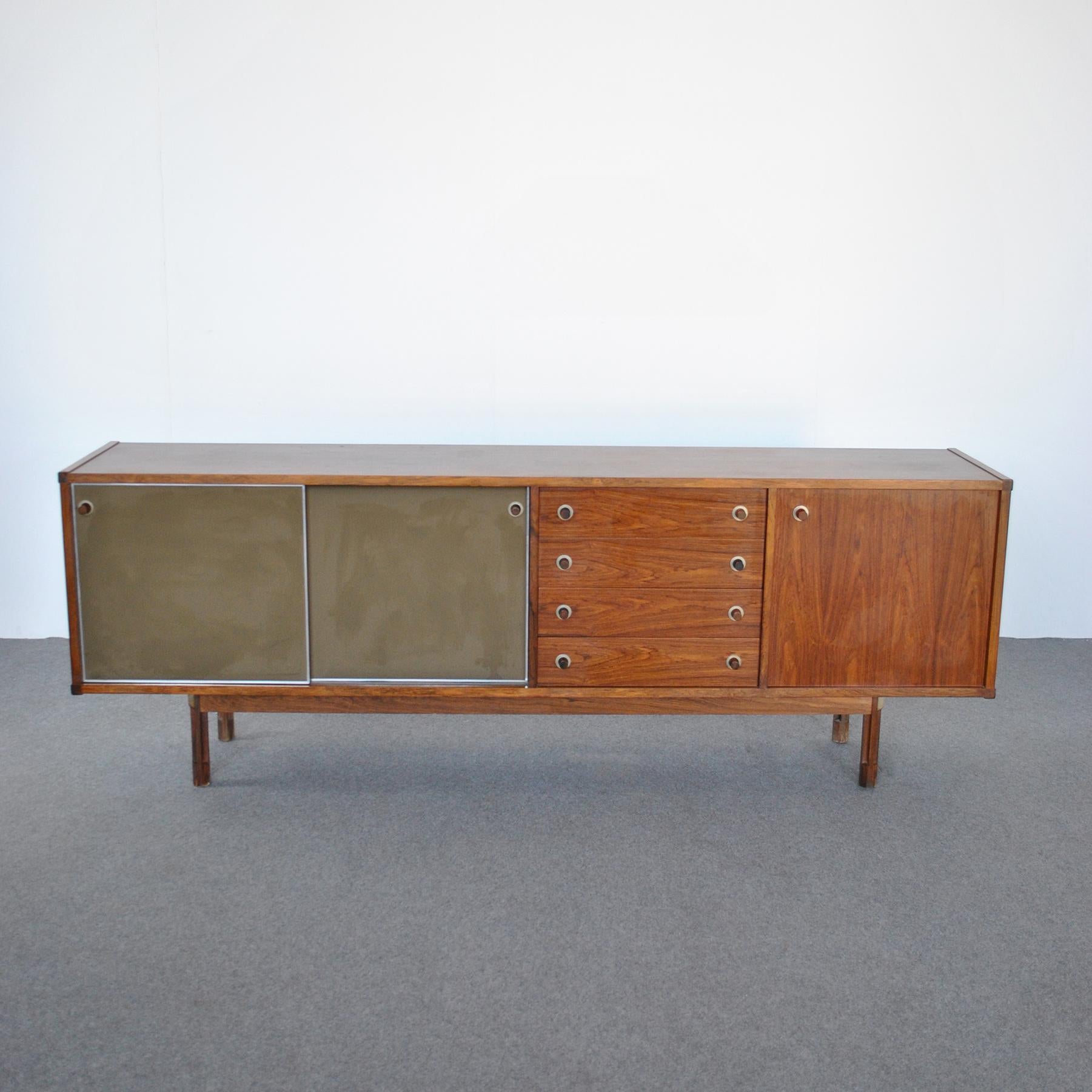 Mid-Century Modern Georges Coslin Italian Mid Century Sideboard 60's For Sale