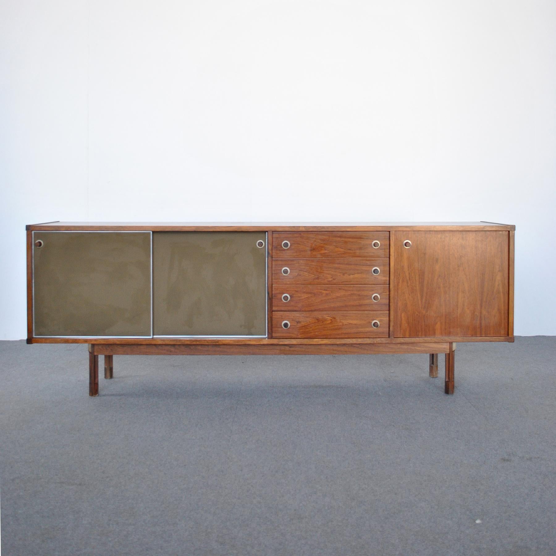 Mid-20th Century Georges Coslin Italian Mid Century Sideboard 60's For Sale