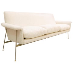 Georges Coslin Sofa 1960s, New Upholstery
