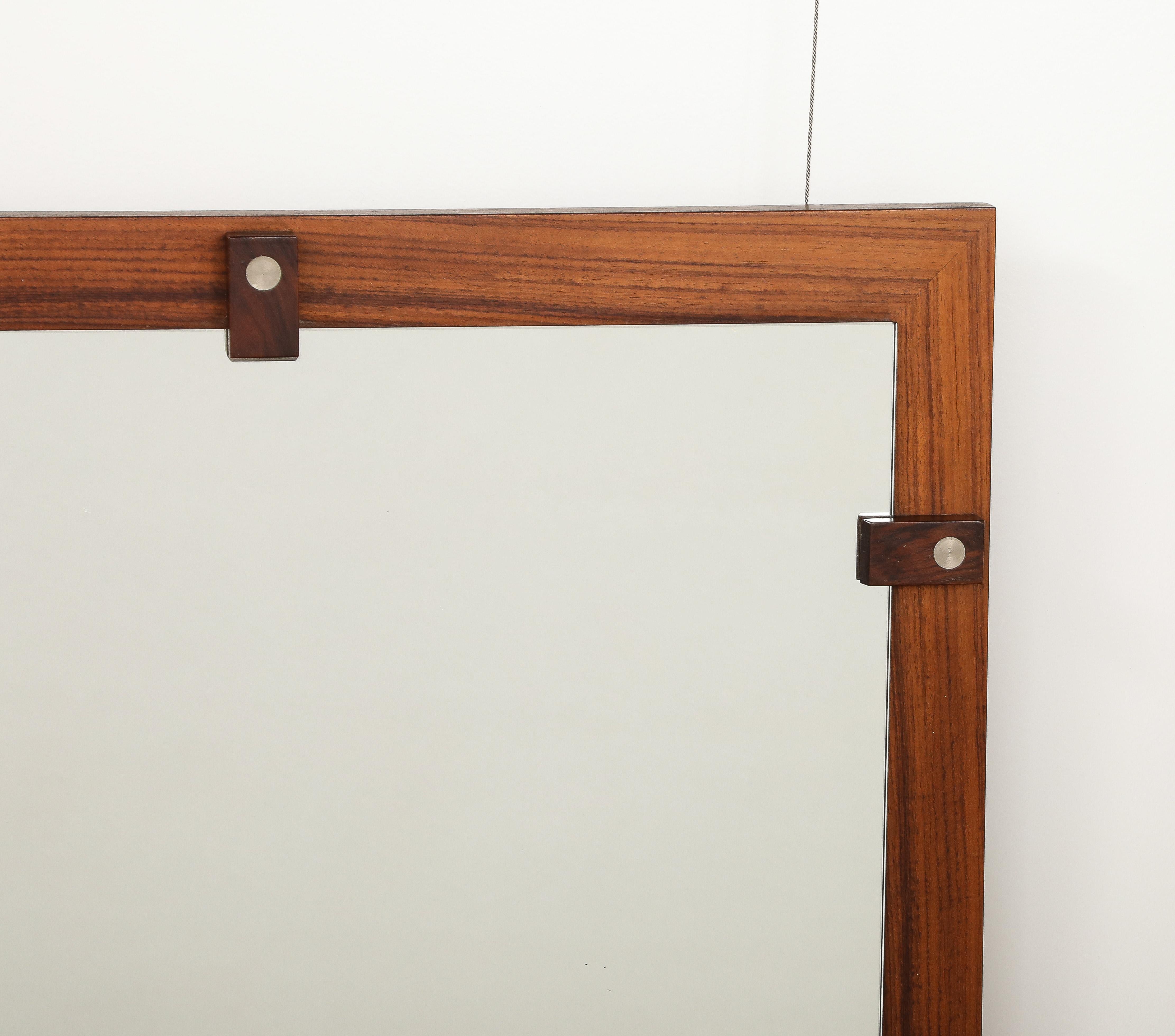 Espejo de pared de madera de Georges Coslin, hacia 1960 en venta 4