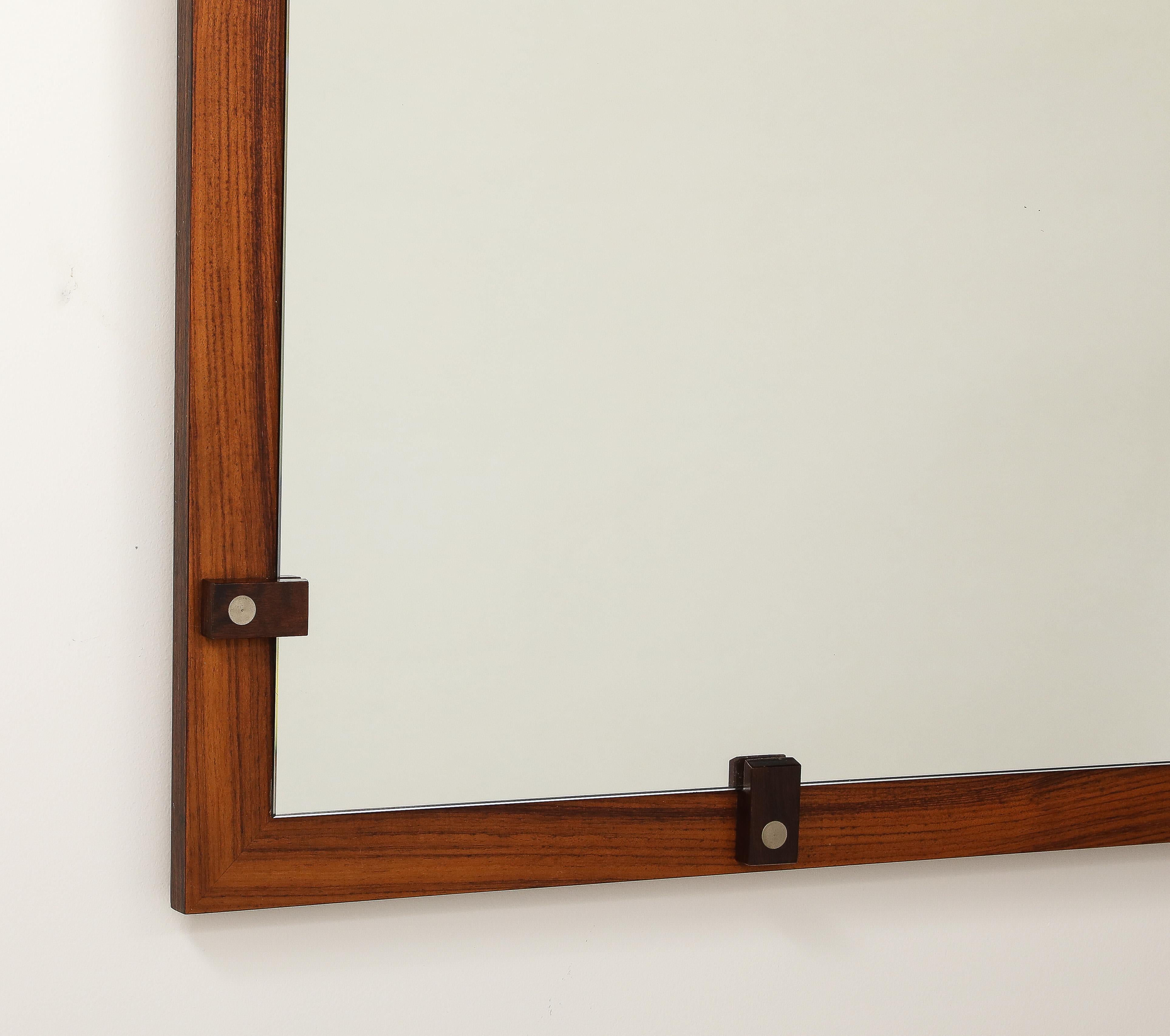 Espejo de pared de madera de Georges Coslin, hacia 1960 en venta 6