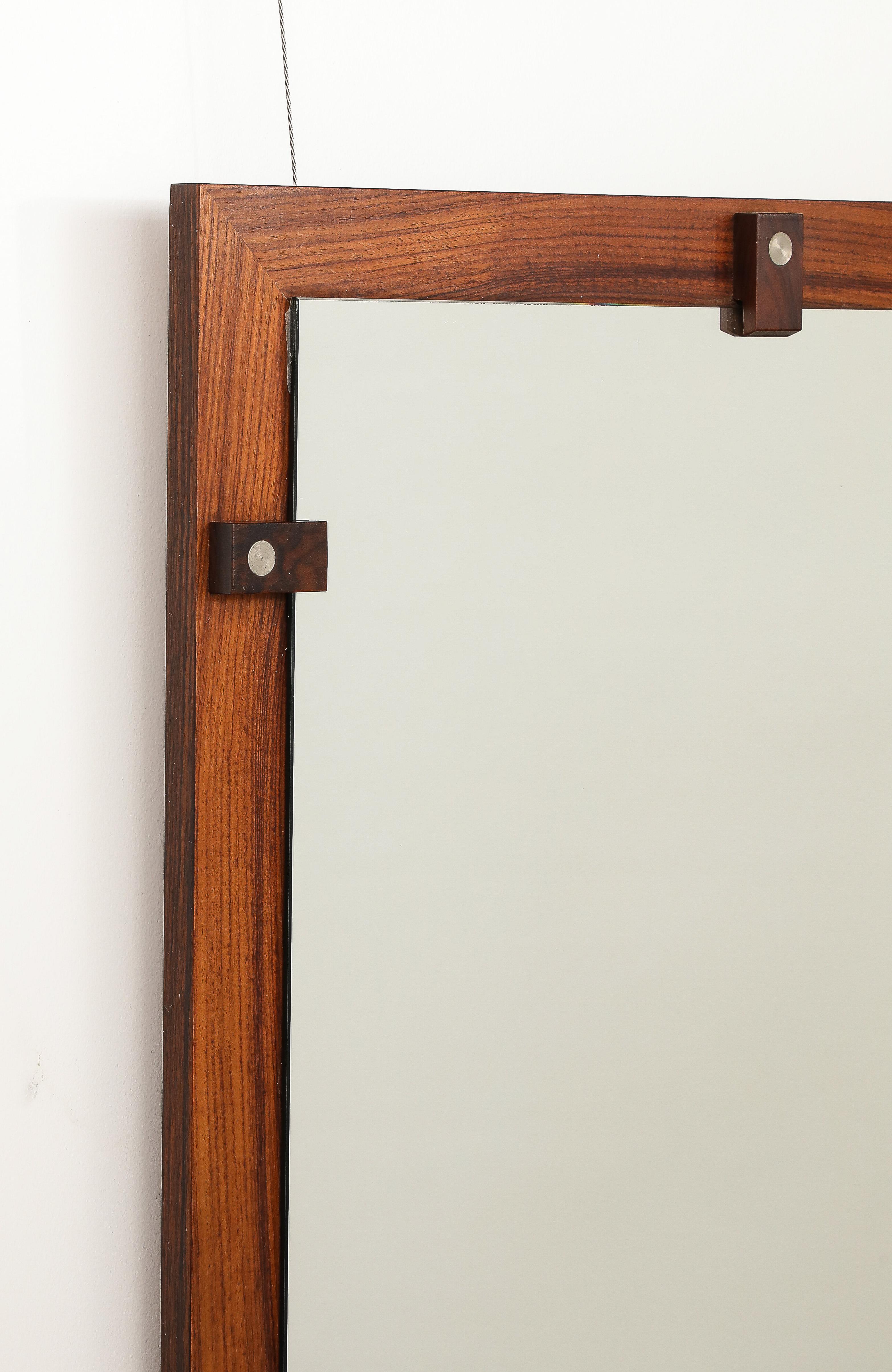 Espejo de pared de madera de Georges Coslin, hacia 1960 en venta 7