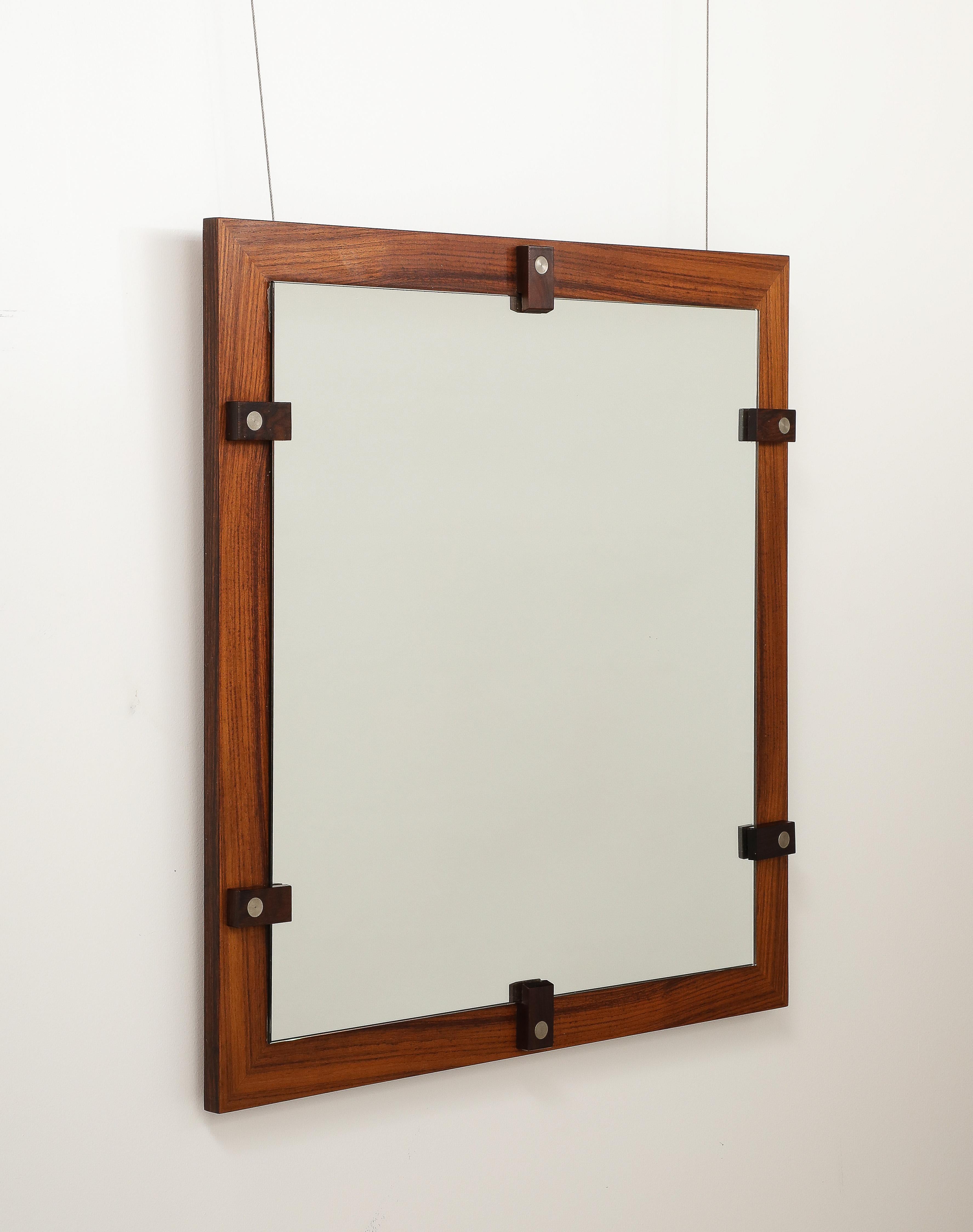 Espejo de pared de madera de Georges Coslin, hacia 1960 en venta 8