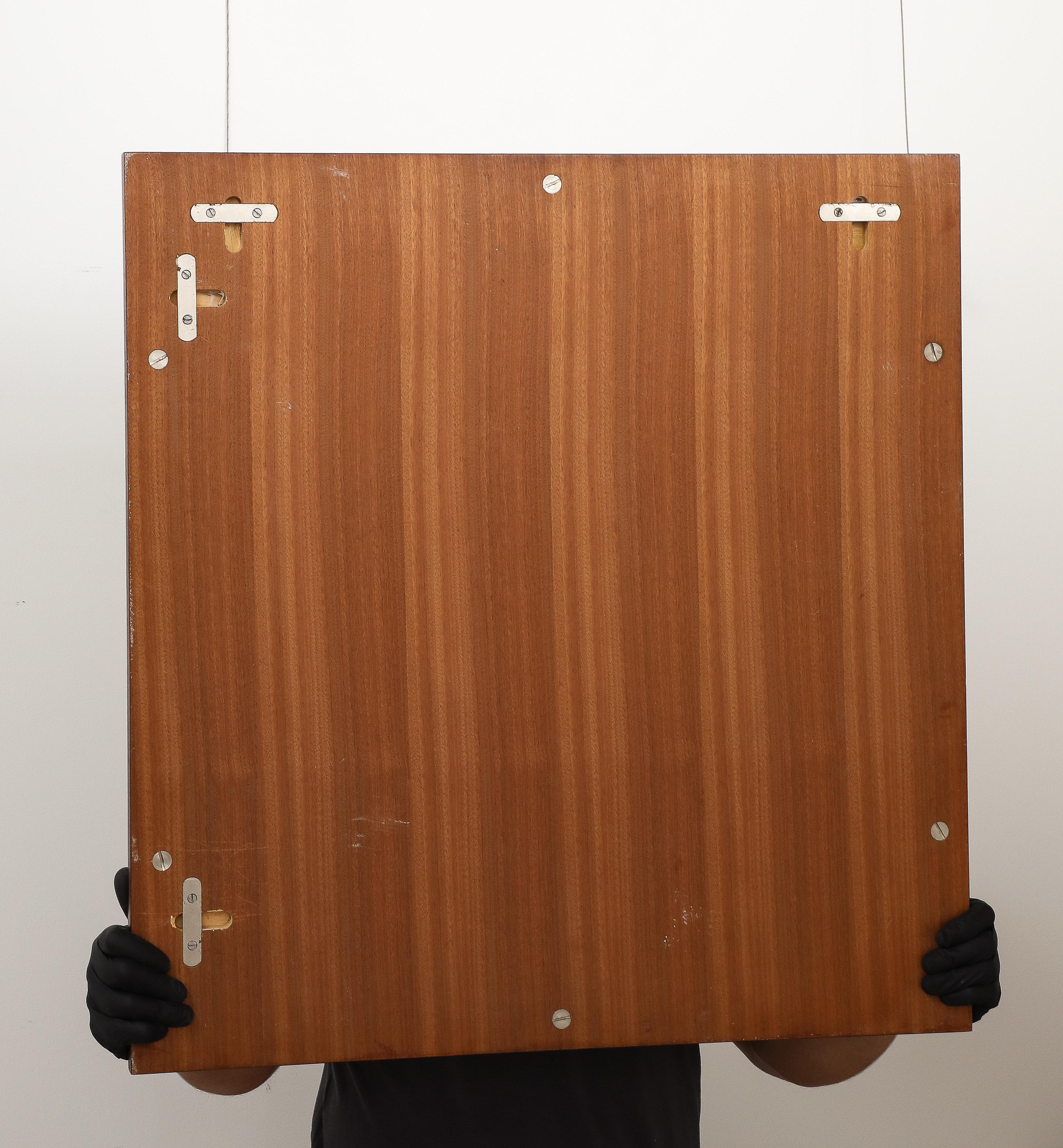 Espejo de pared de madera de Georges Coslin, hacia 1960 en venta 9