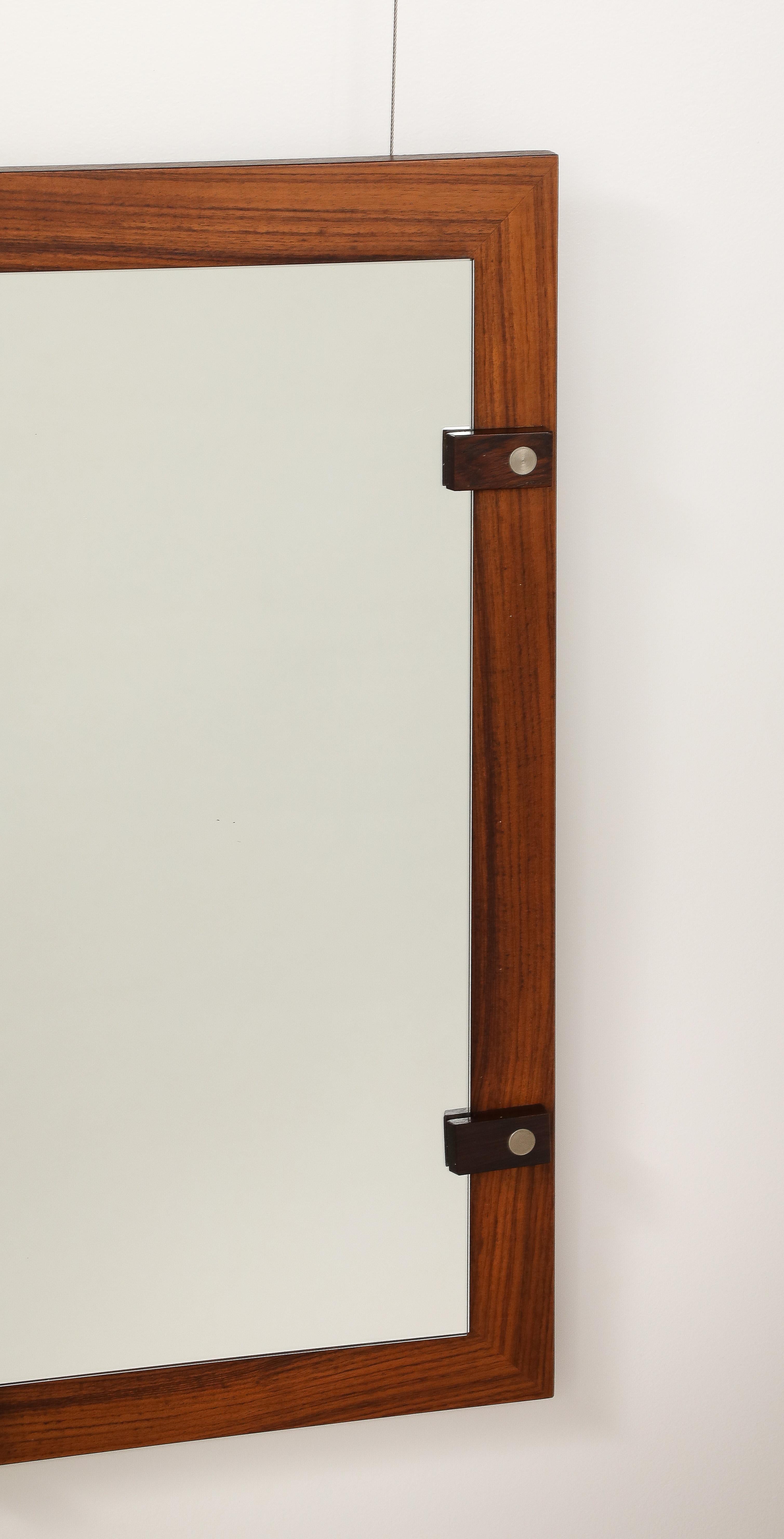 Espejo de pared de madera de Georges Coslin, hacia 1960 en venta 2