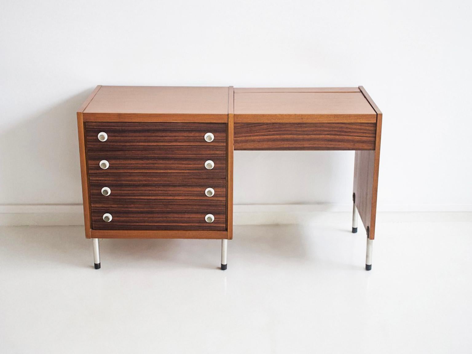 Mid-Century Modern Georges Coslin Wooden Desk or Vanity Table