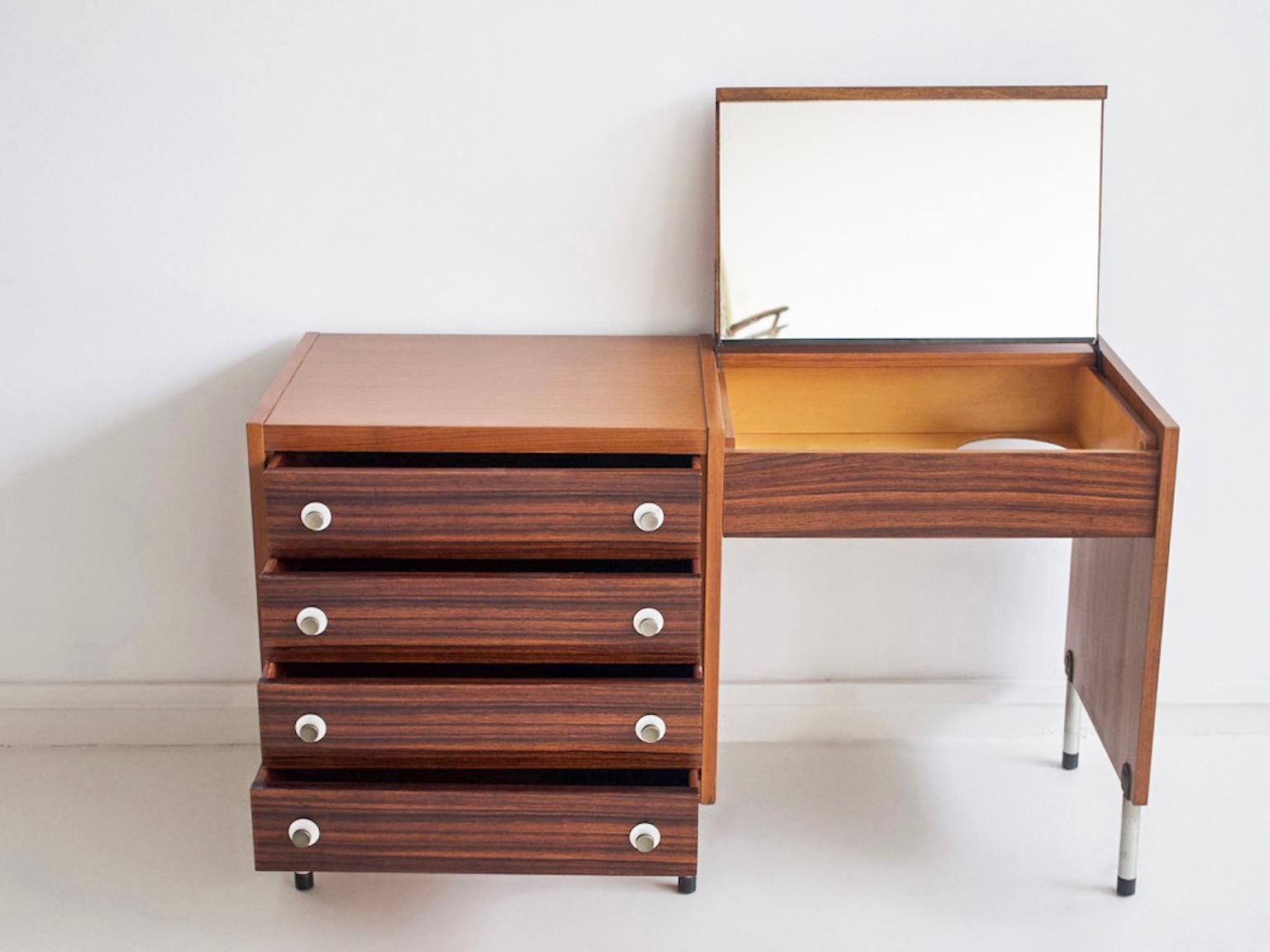 Italian Georges Coslin Wooden Desk or Vanity Table