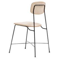 Georges Coslin's rare set of ten chairs in iron and fabric upholstery.
