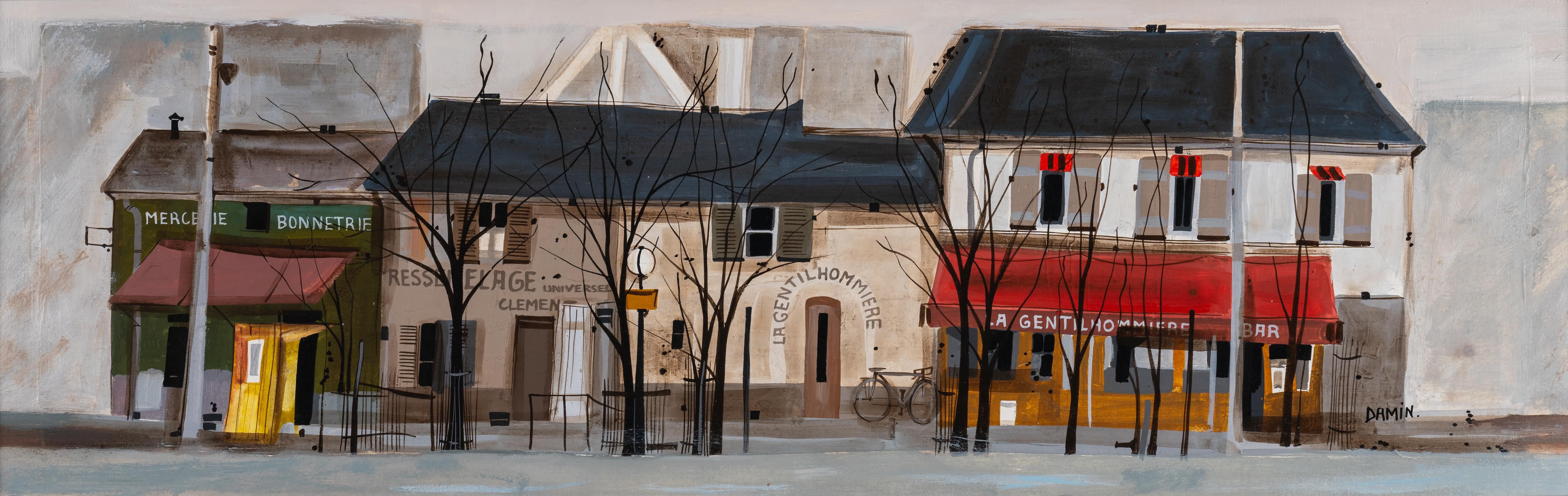 La Gentilhommiere Bar – Painting von Georges Damin 