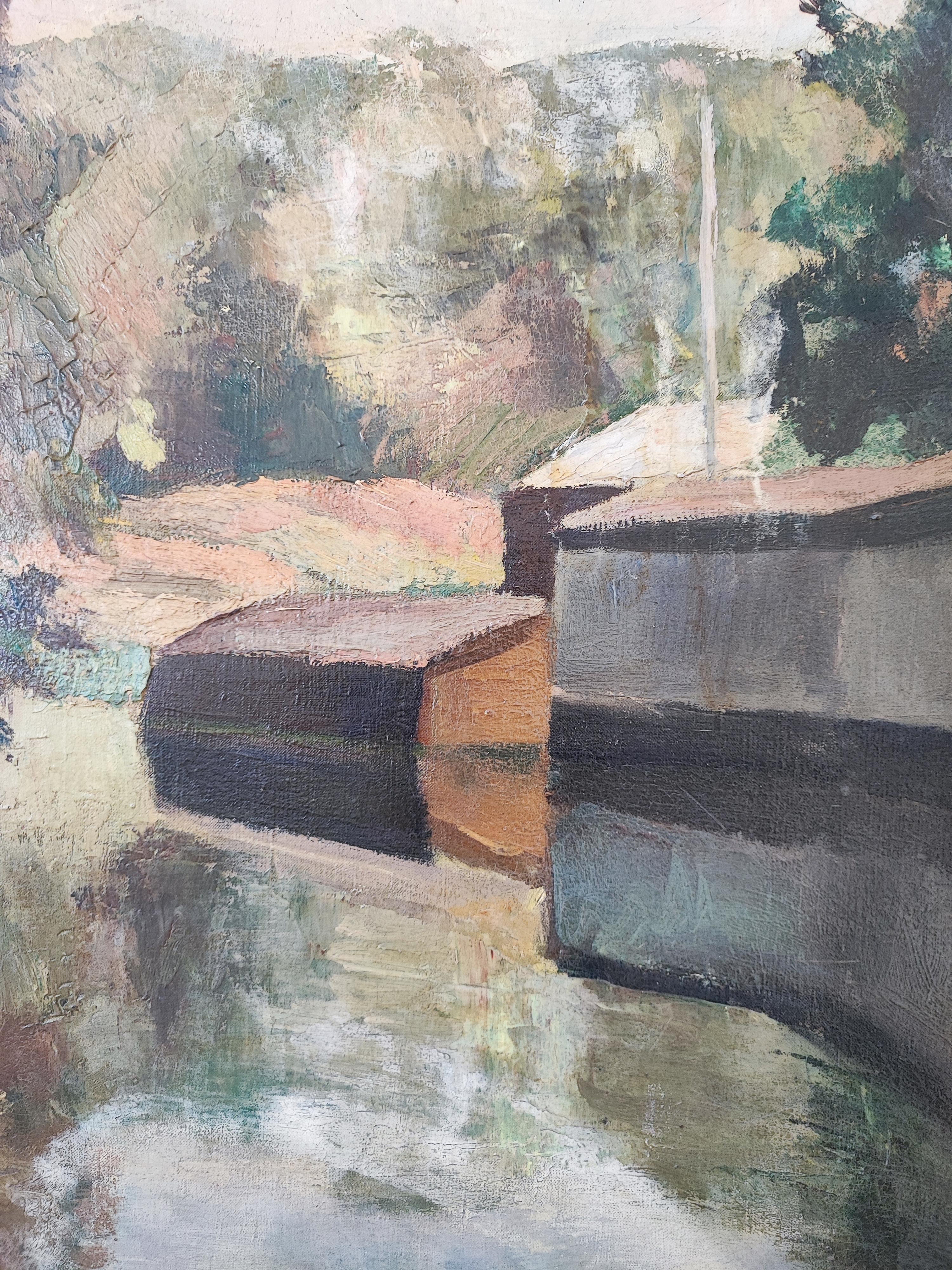Work on canvas
Golden wooden frame
78.5 x 99.5 x 4 cm
