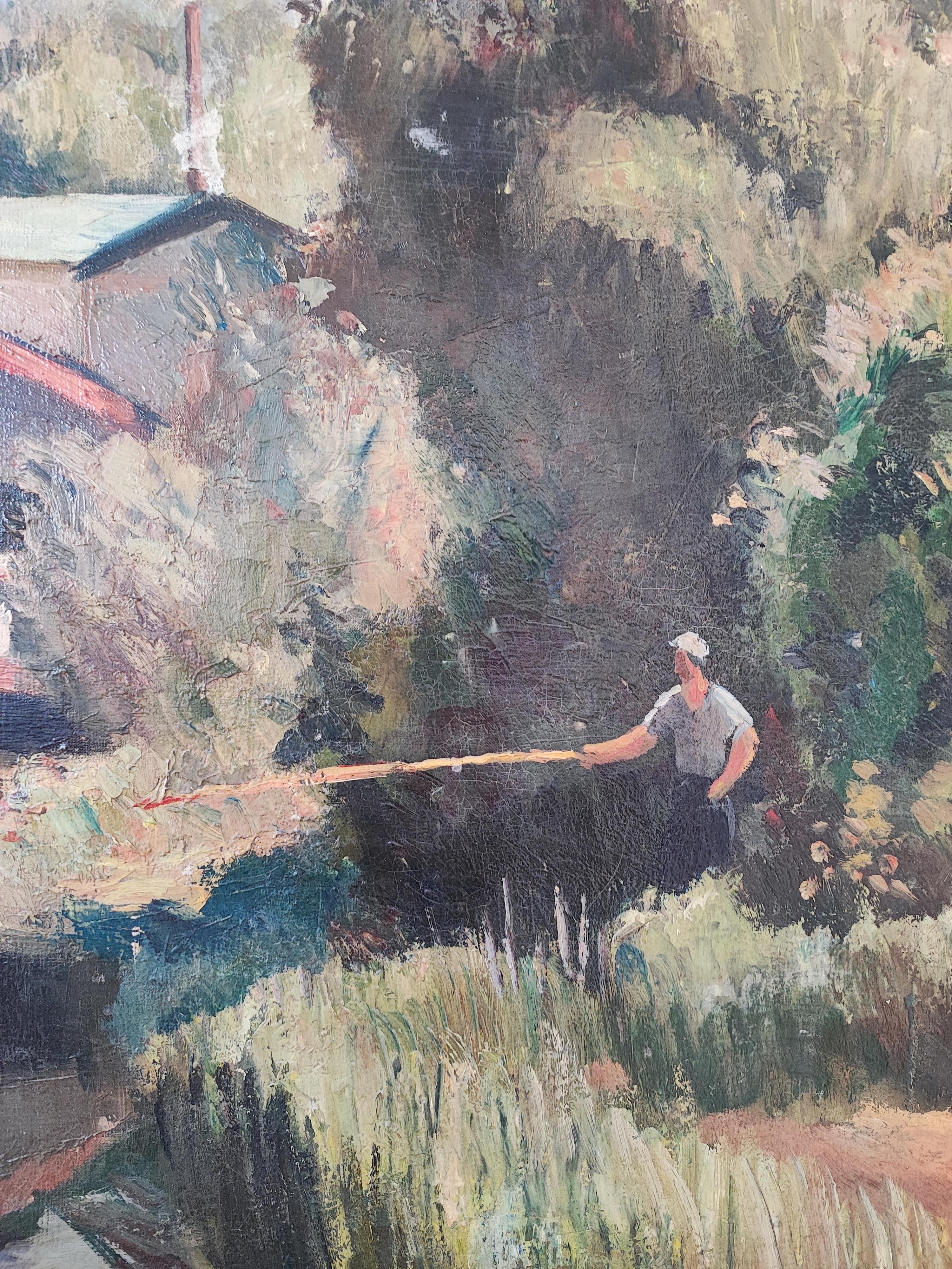 Fisherman on the banks of the Arve For Sale 2