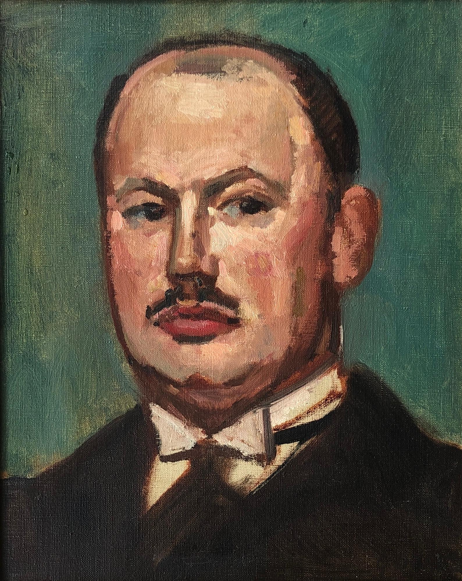 Georges Darel Portrait Painting - Man with mustache