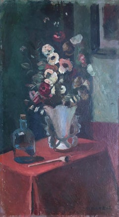 Antique Still life with a pipe