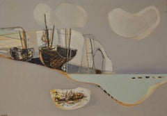 Etretat (Sailboats Along the Coast) Cubist