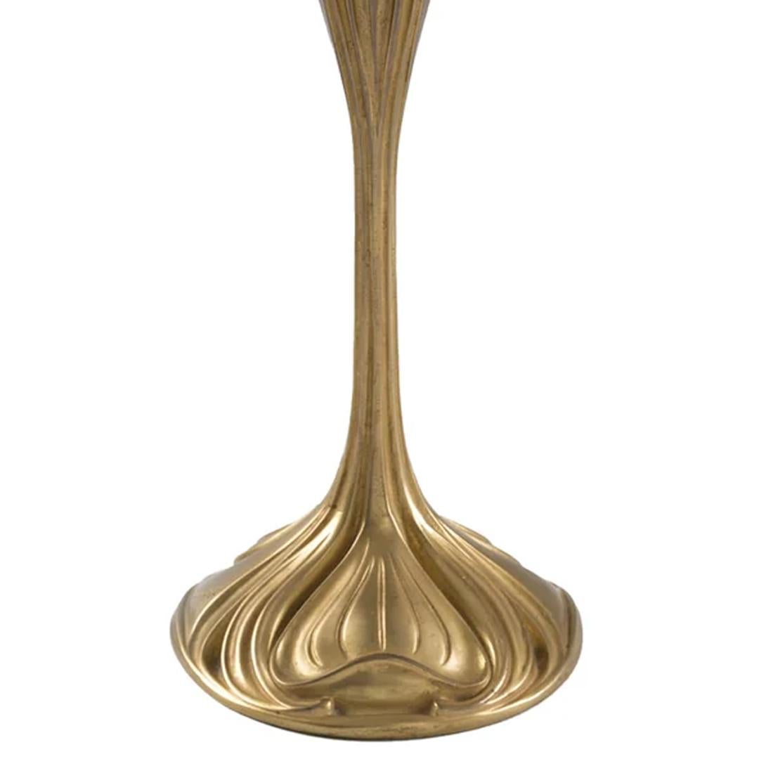 Art nouveau Georges De Feure Paire de candélabres en bronze doré en vente