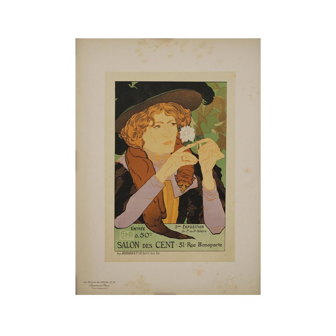 1896 Original lithograph by Georges de Feure - Salon des cent For Sale 1