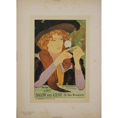 1896 Original lithograph by Georges de Feure - Salon des cent