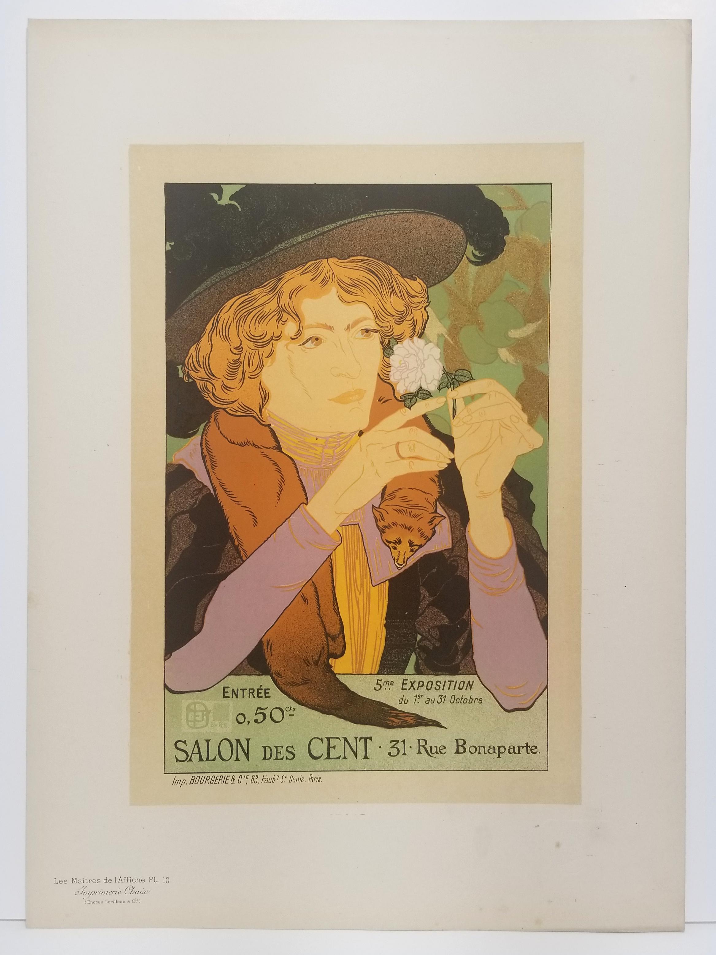 5ème exposition d'art, Salon des Cent.  - Print by Georges De Feure