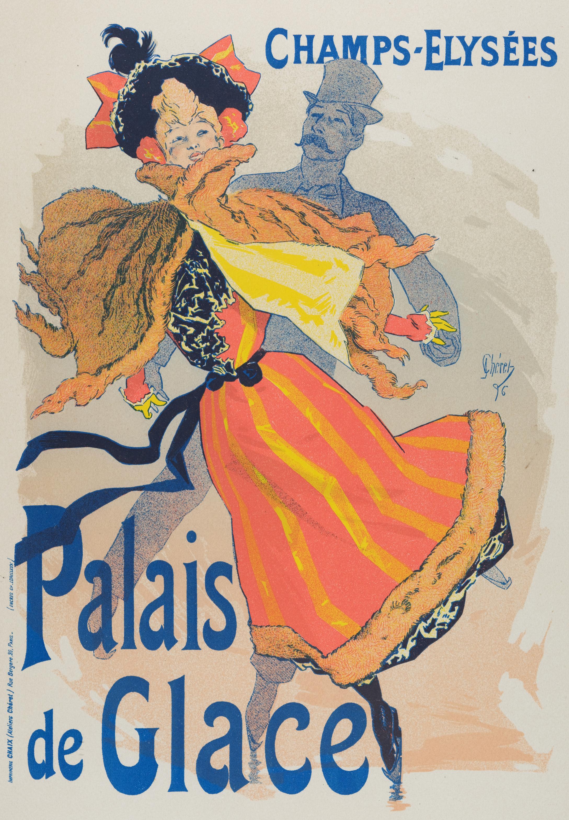 Palais de Glace: A 19th C. Lithograph from Maitres de l'Affiche by Jules Cheret - Print by Georges De Feure