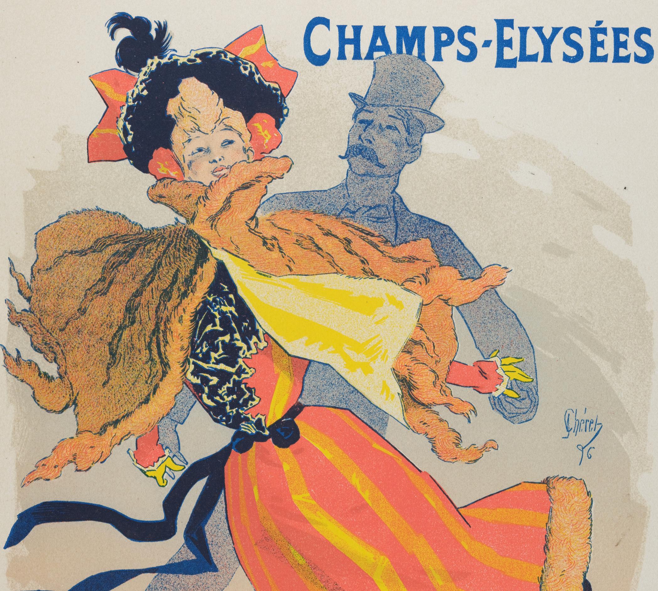 Palais de Glace: A 19th C. Lithograph from Maitres de l'Affiche by Jules Cheret - Art Nouveau Print by Georges De Feure