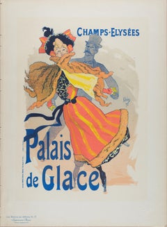 Palais de Glace: A 19th C. Lithograph from Maitres de l'Affiche by Jules Cheret