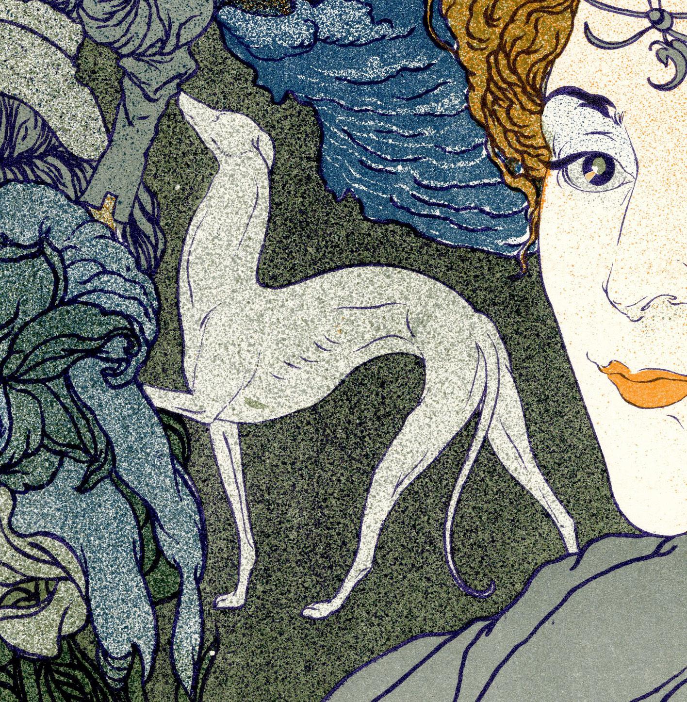 Retour (Homecoming) - Gray Figurative Print by Georges De Feure