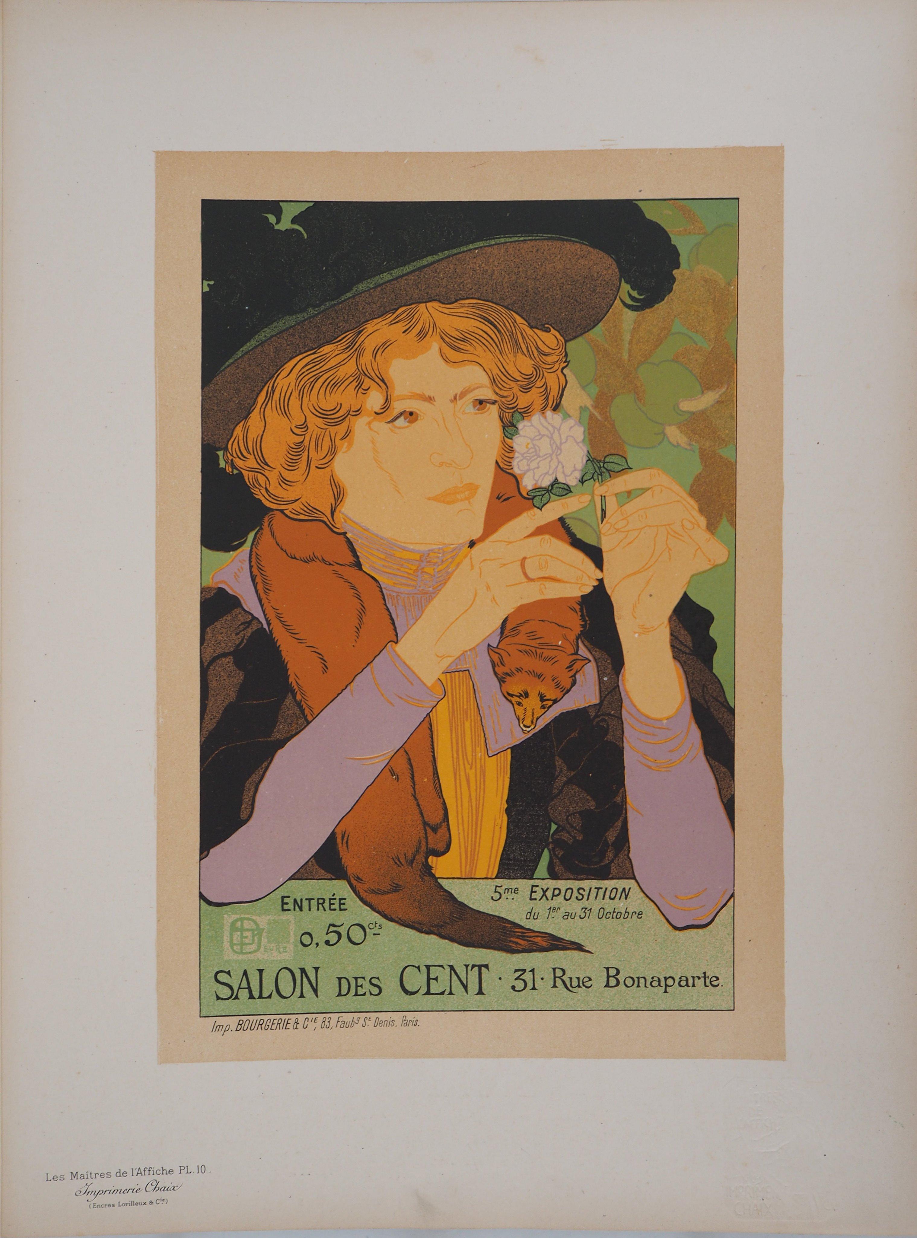 Salon des Cent - Lithograph (Les Maîtres de l'Affiche), 1895 - Print by Georges De Feure