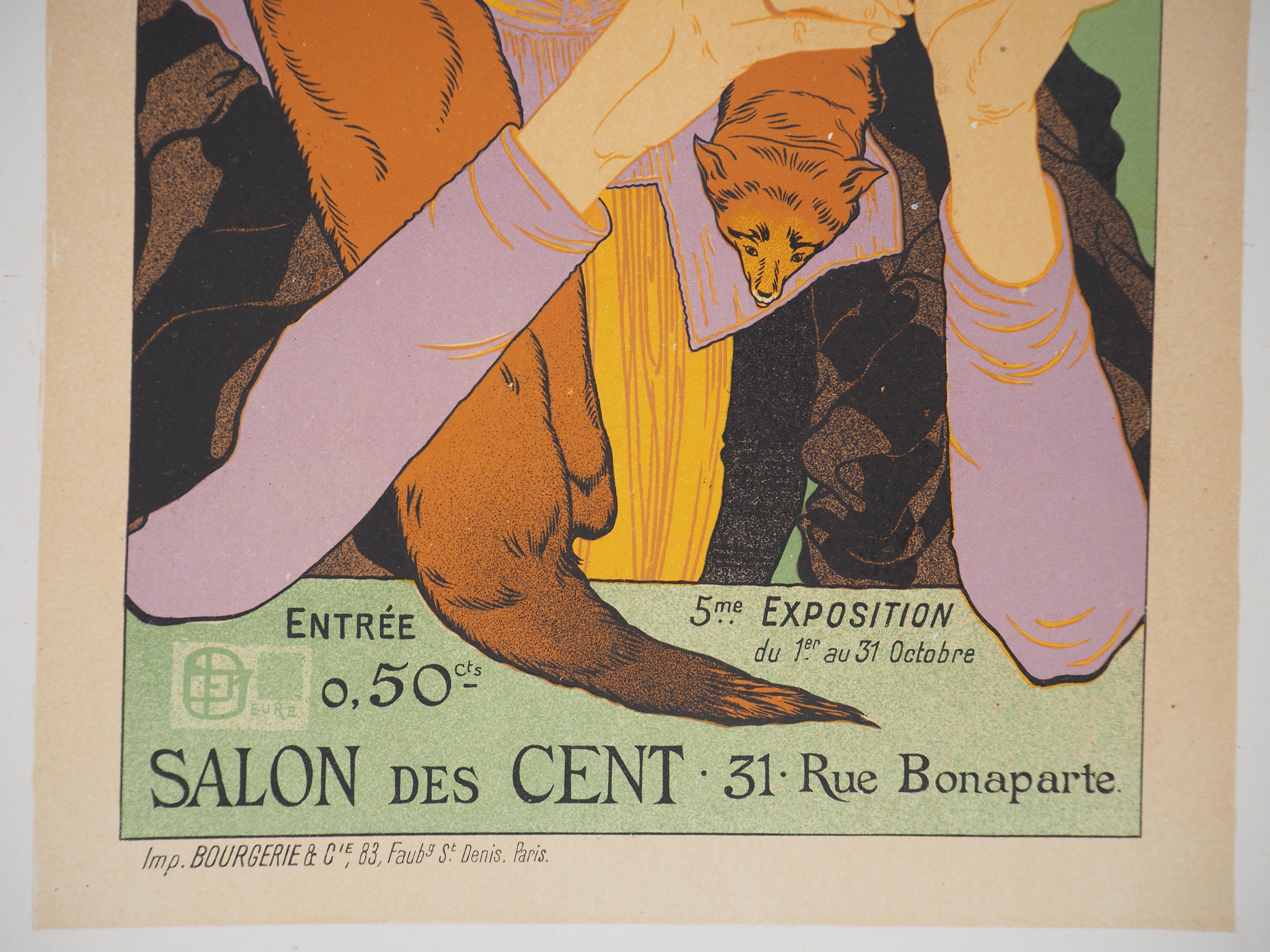 Salon des Cent - Lithograph (Les Maîtres de l'Affiche), 1895 - Art Nouveau Print by Georges De Feure