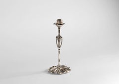 Georges De Feure, Candelero Art Nouveau de bronce plateado, Francia, hacia 1900