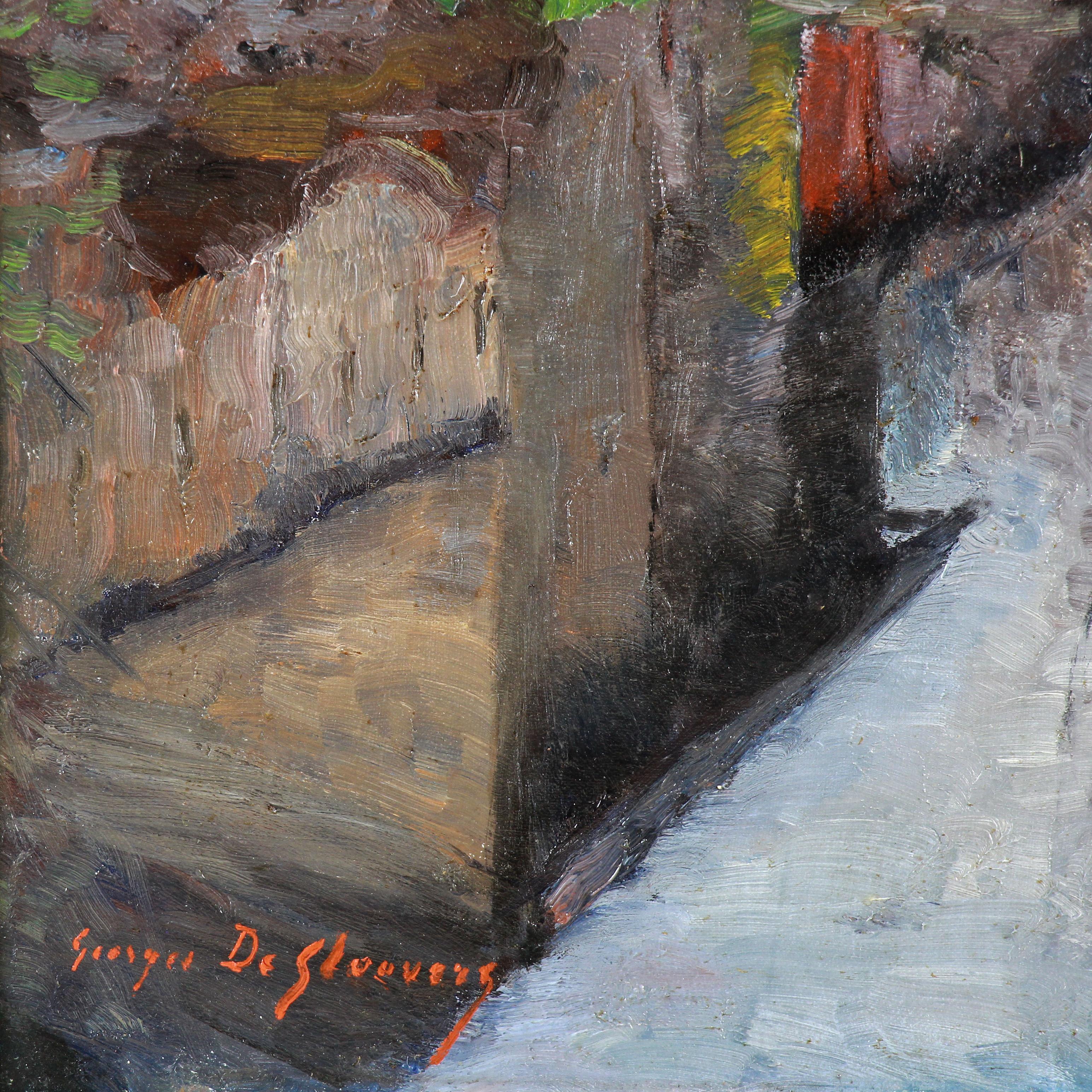 Huile sur toile « Reflections In The Stream » de Georges De Sloovere, impressionniste  en vente 3