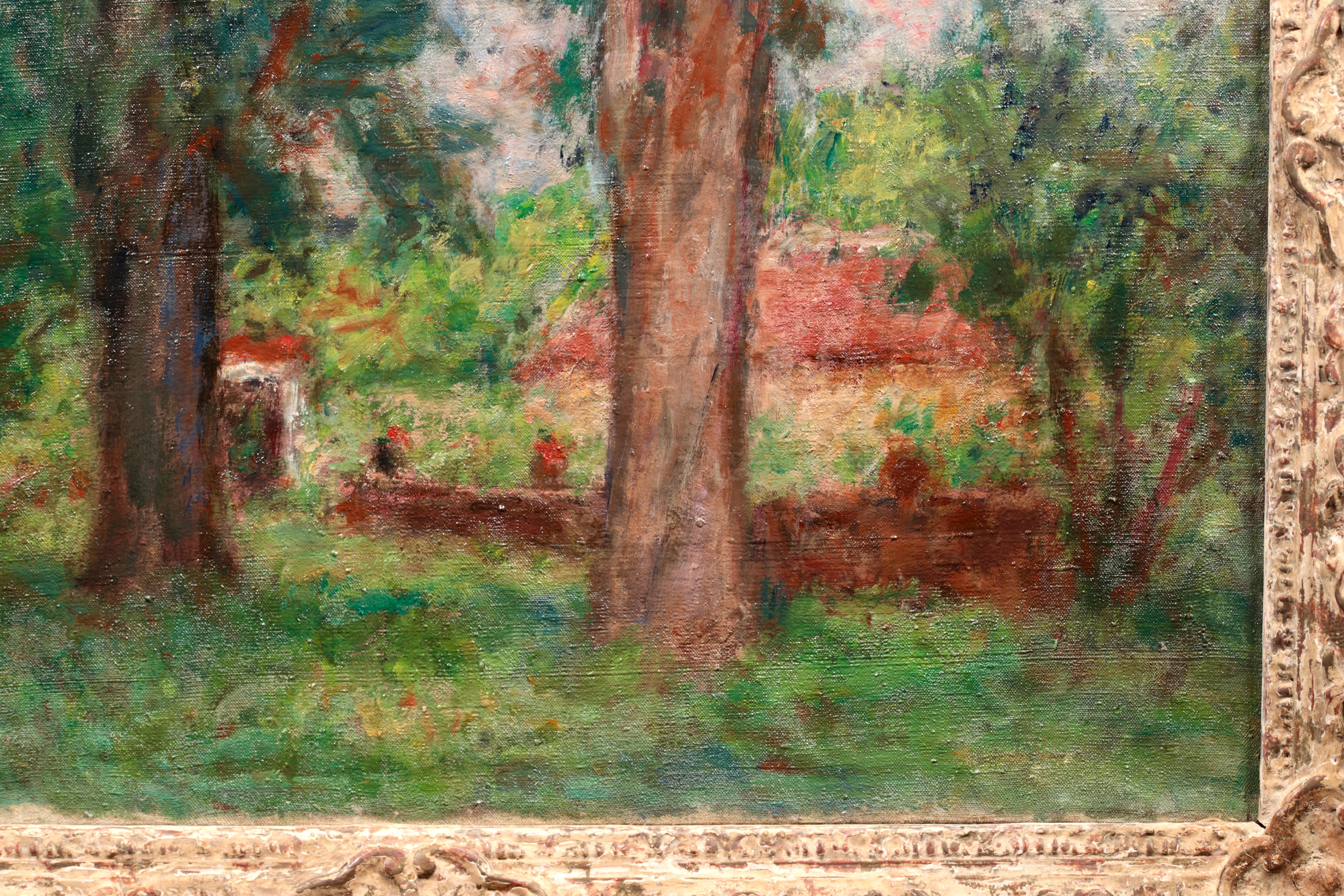 Arbres dans le jardin - Post Impressionist Oil, Landscape by Georges D'Espagnat 7