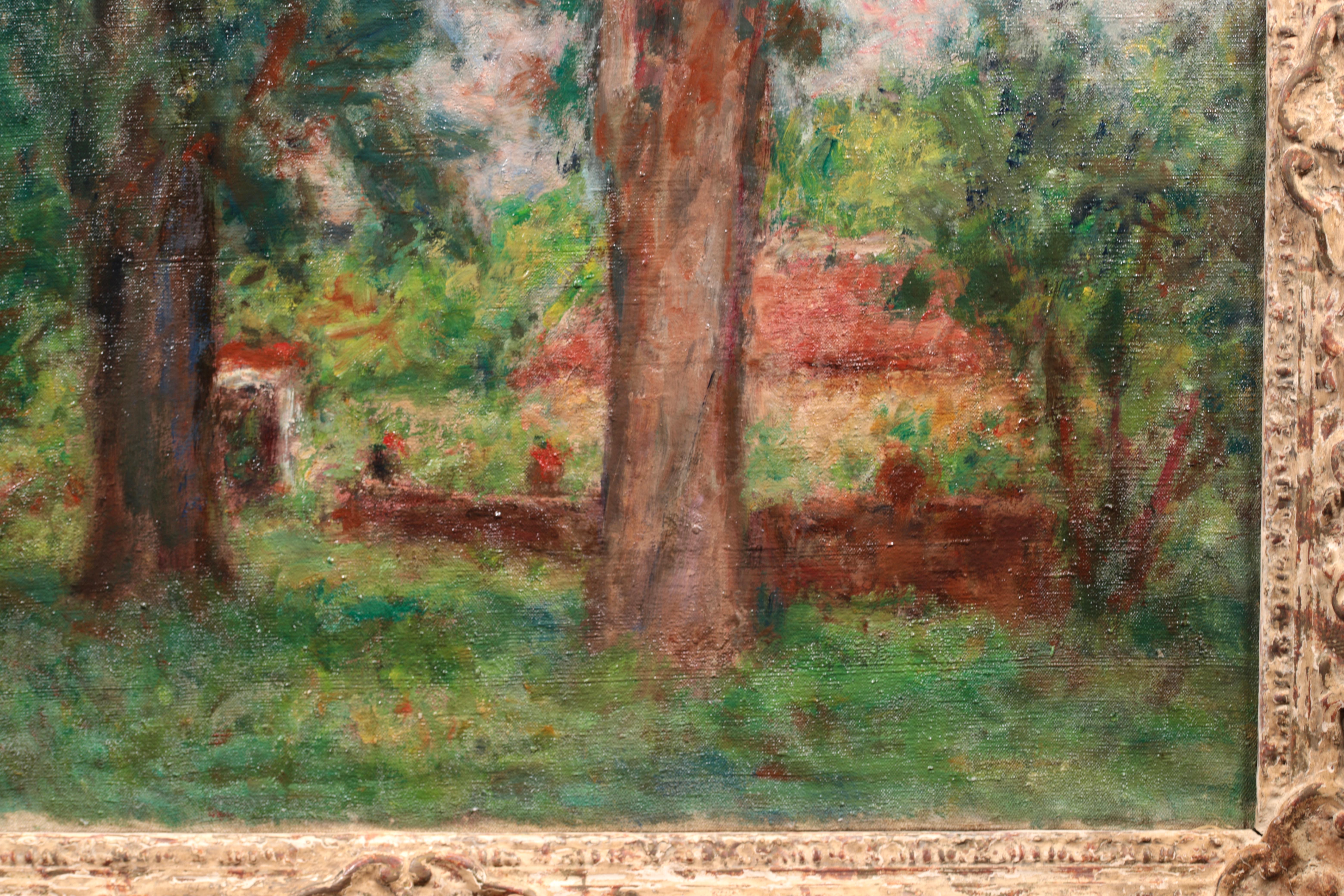 Arbres dans le jardin - Post Impressionist Oil, Landscape by Georges D'Espagnat 6