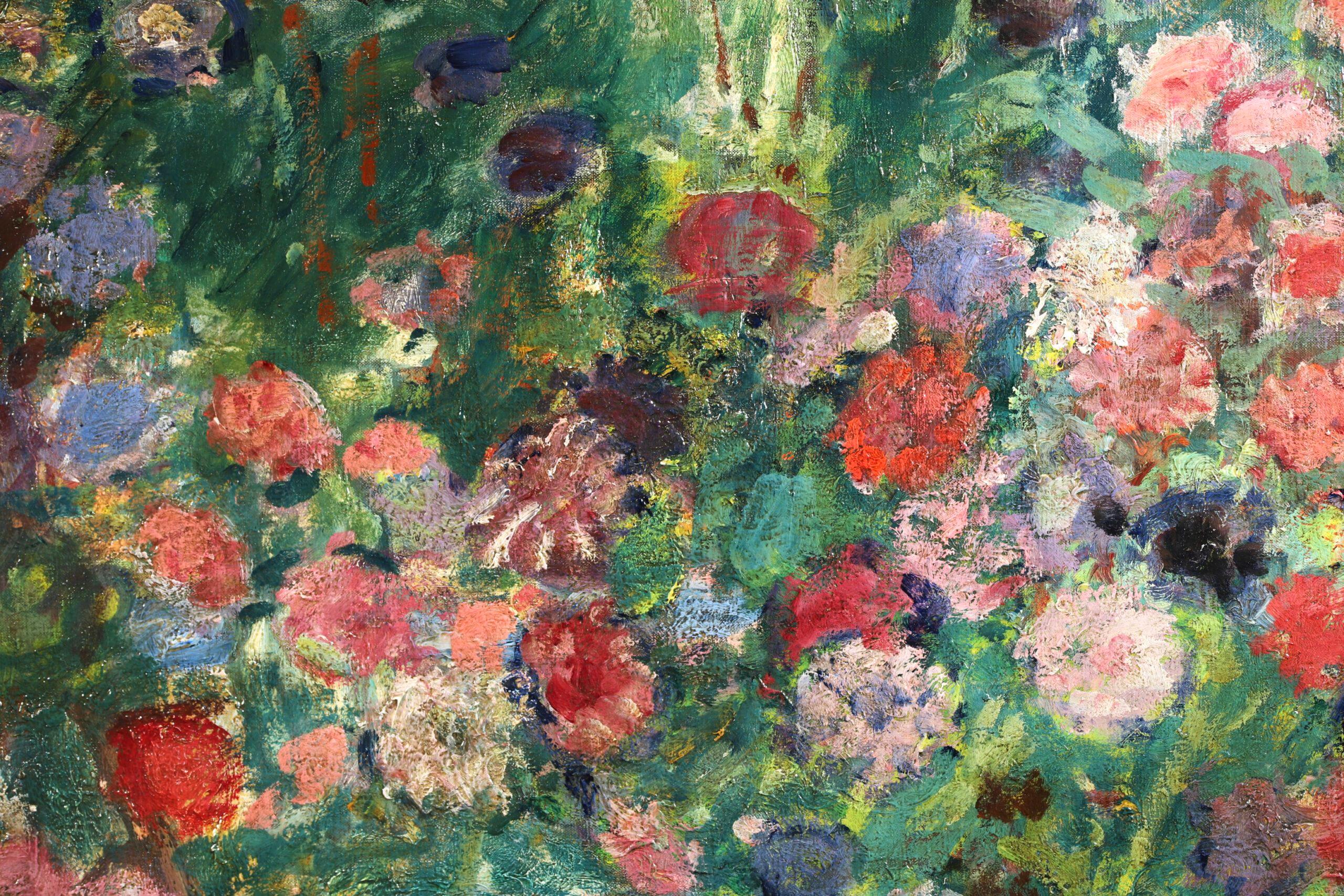 Au Jardin - Post Impressionist Floral Landscape Painting by Georges D'Espagnat For Sale 10