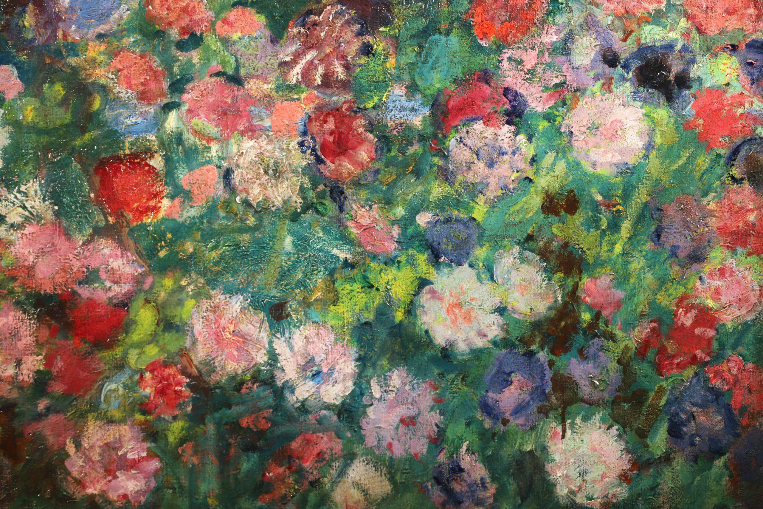Au Jardin - Post Impressionist Floral Landscape Painting by Georges D'Espagnat For Sale 5
