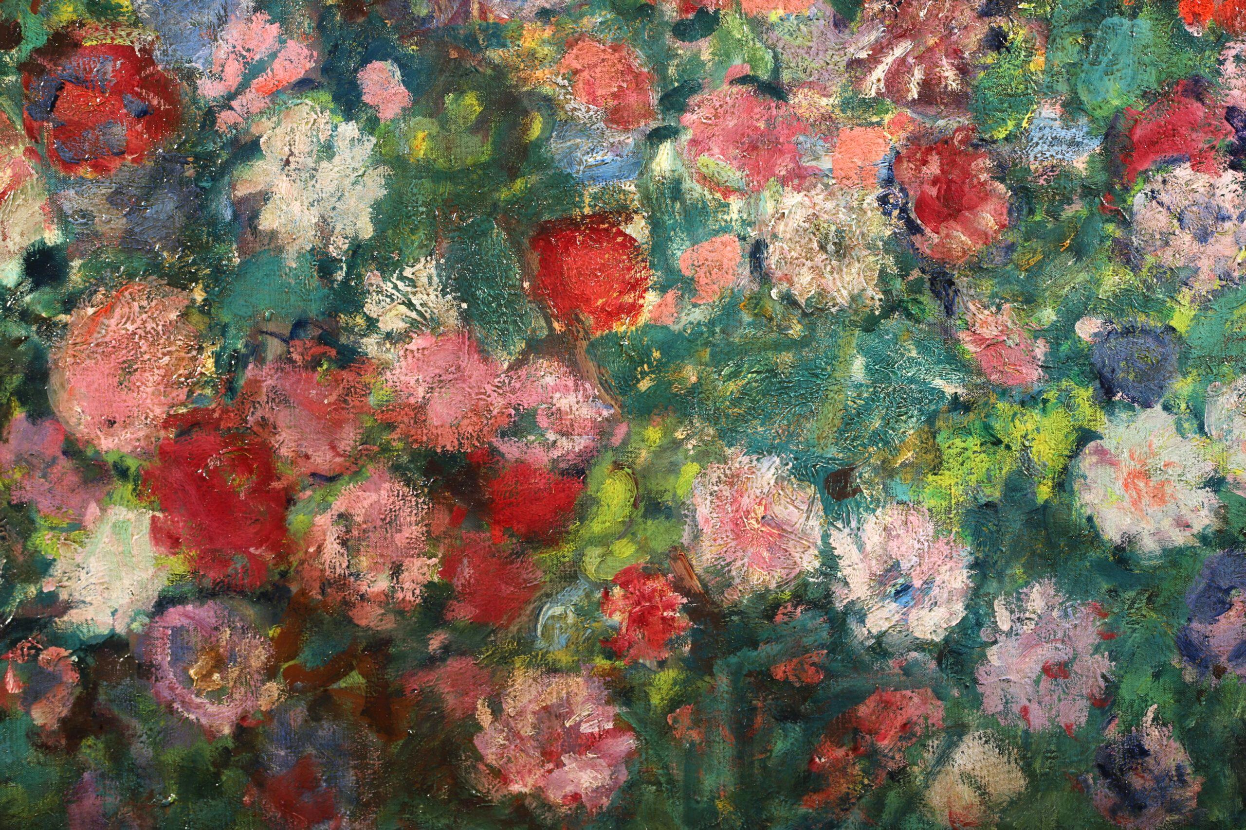 Au Jardin - Post Impressionist Floral Landscape Painting by Georges D'Espagnat For Sale 7