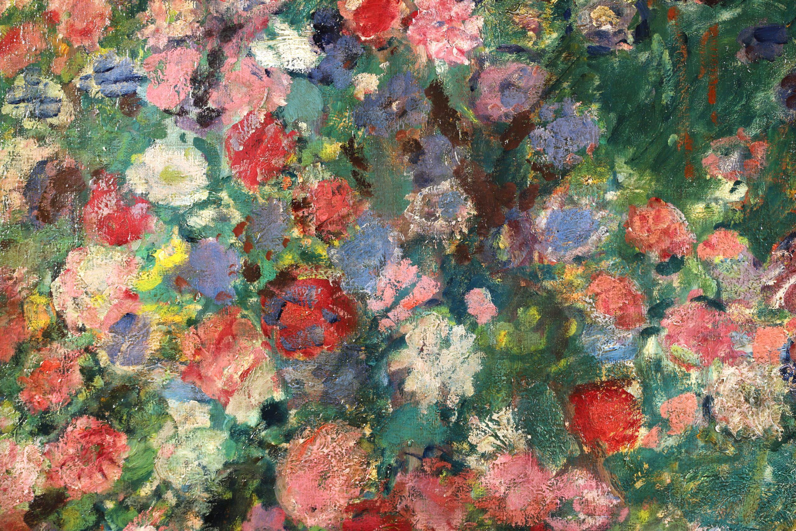 Au Jardin - Post Impressionist Floral Landscape Painting by Georges D'Espagnat For Sale 8