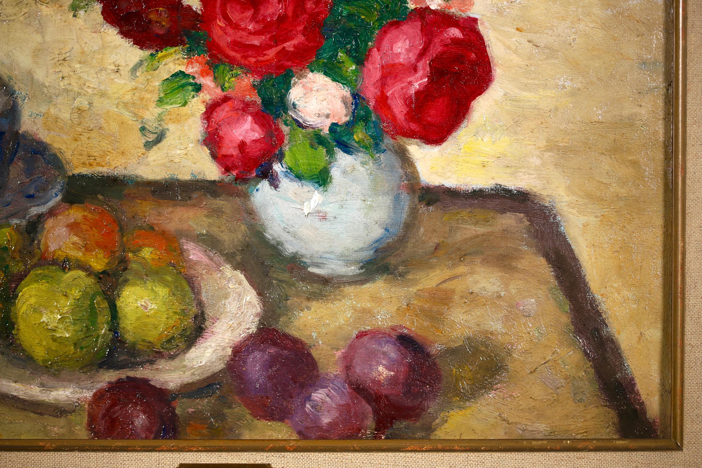 Fleurs & Fruit - Post Impressionist Oil, Still Life Flowers - Georges D'Espagnat 5