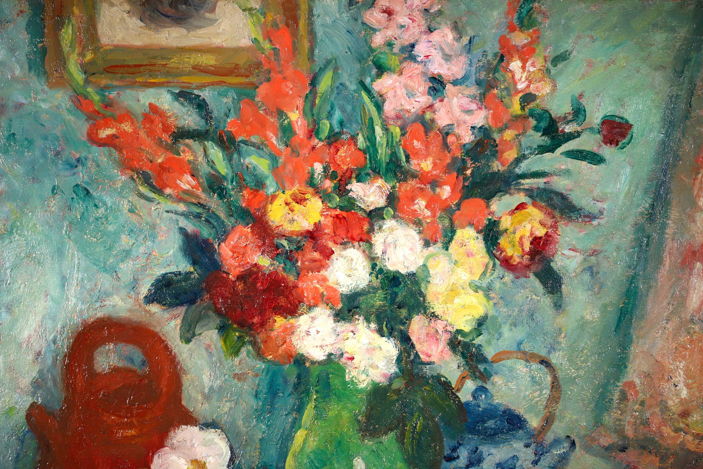 Flowers & Fruit - Post Impressionist Oil, Still Life by Georges D'Espagnat 1