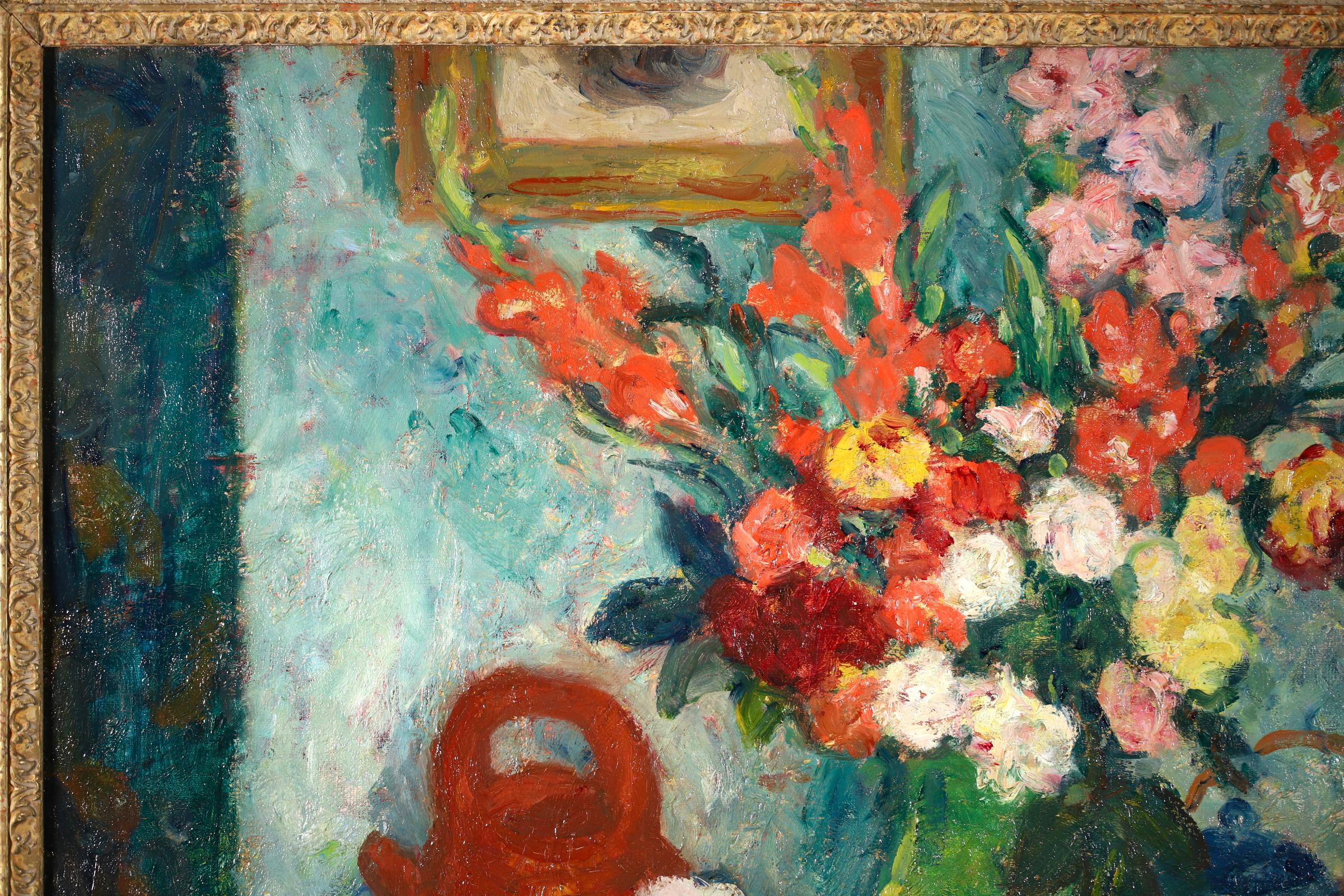 Flowers & Fruit - Post Impressionist Oil, Still Life by Georges D'Espagnat 2