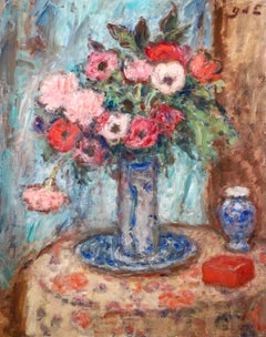 Fleurs - Post Impressionist Oil, Still Life Flowers by Georges D'Espagnat
