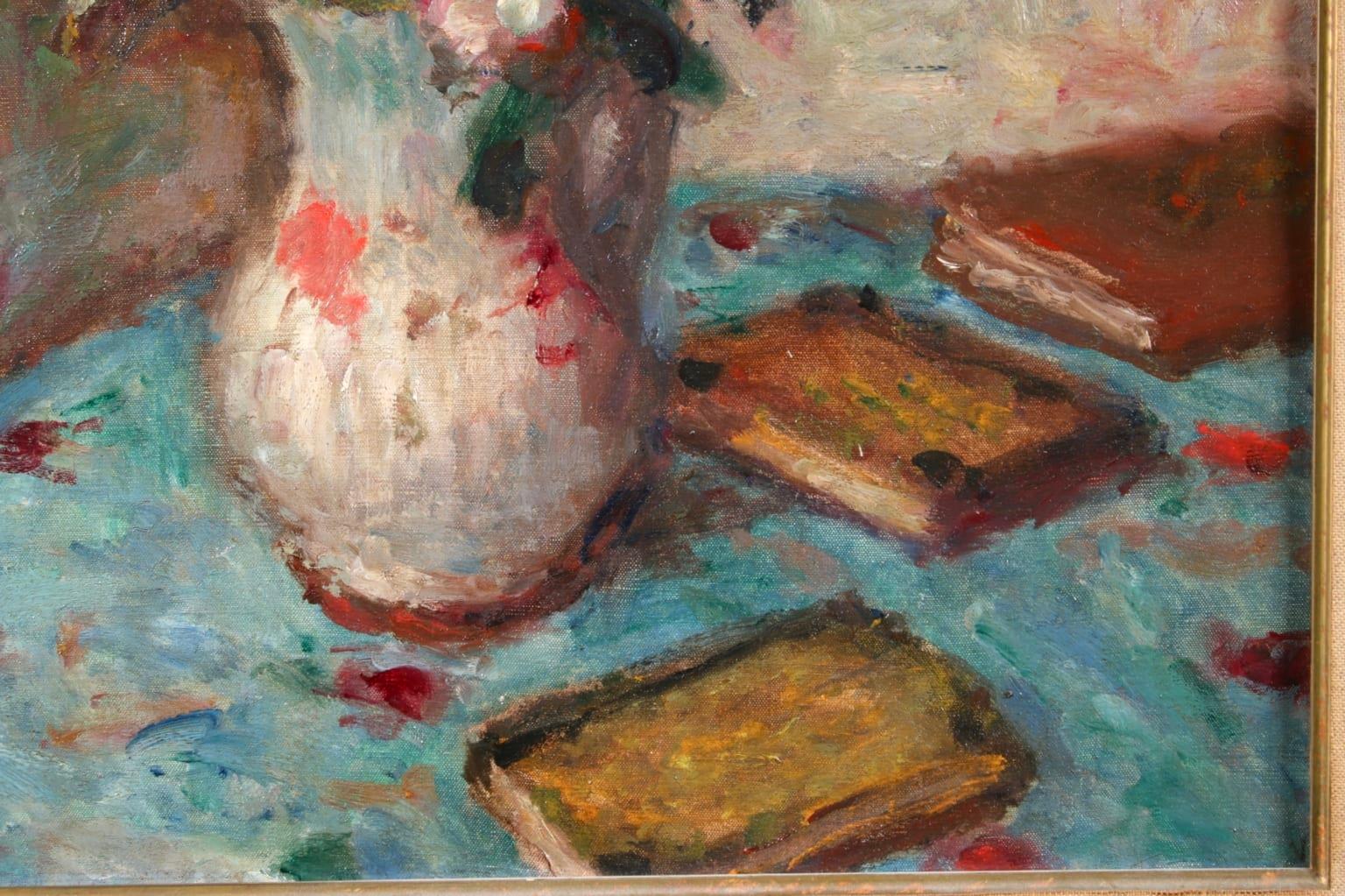 Fleurs - Post Impressionist Oil, Still Life Vase of Flowers - Georges D'Espagnat 2
