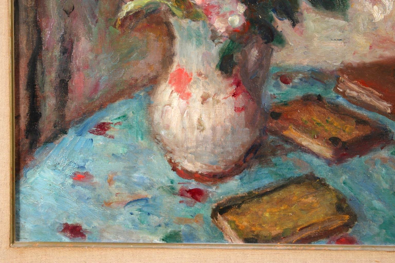 Fleurs - Post Impressionist Oil, Still Life Vase of Flowers - Georges D'Espagnat 3