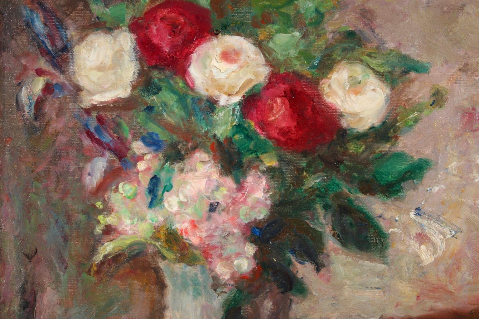Fleurs - Post Impressionist Oil, Still Life Vase of Flowers - Georges D'Espagnat 4