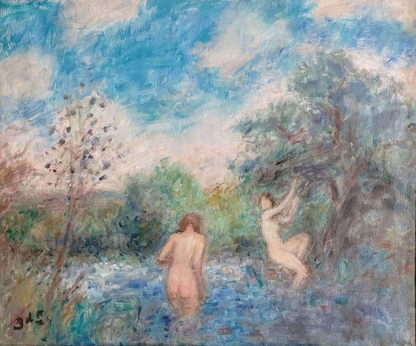 Le baigneuses - Painting di Georges D'Espagnat
