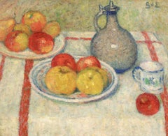 Nature Morte - Post Impressionist Still Life Oil Painting by Georges D'Espagnat