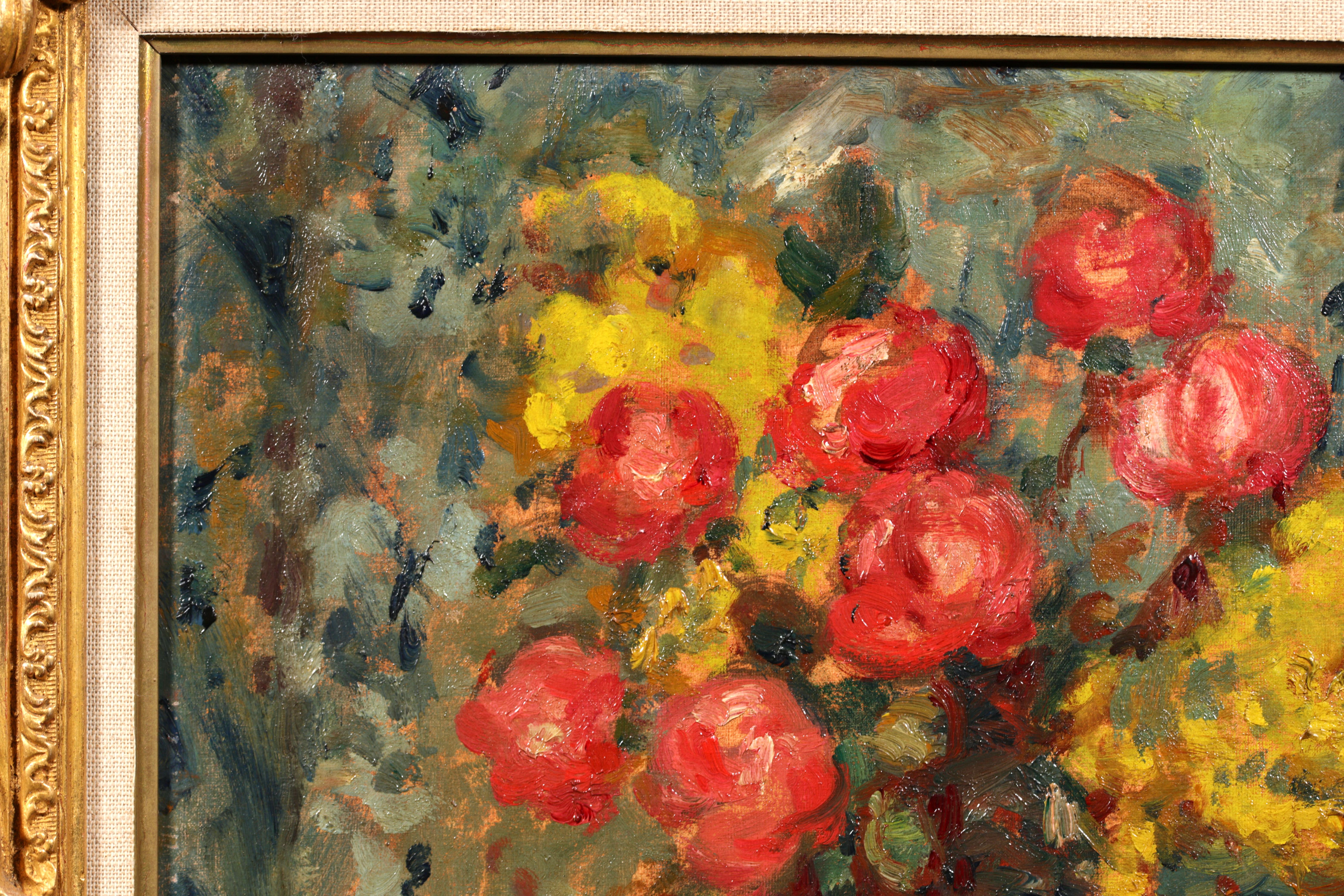 Vase de Fleurs - Nature morte post-impressionniste - Peinture à l'huile - Georges D'Espagnat en vente 2