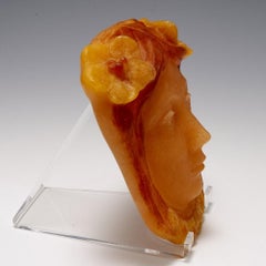 Georges Despret Pate de Verre Mask, c1905