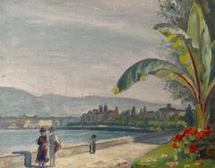Vintage Walk along Lake Geneva