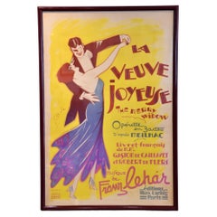 Vintage Georges Dola "Merry Widow" Original Poster