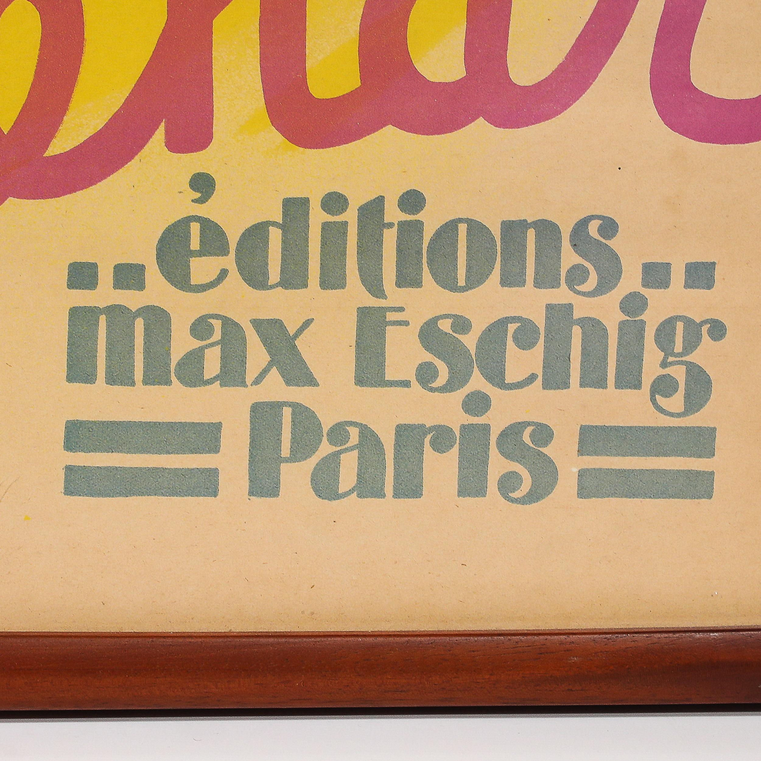 Art Deco La Veuve Joyeuse 1936 Original französisches Operettenplakat von Georges Dola im Angebot 8